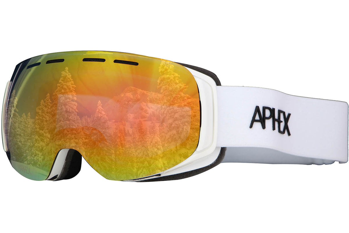 Kepler Junior White - Revo Red - Ski and Snow Googles 