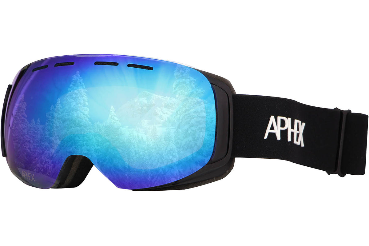 Kepler Junior Black - Revo Blue - Ski and Snow Googles 