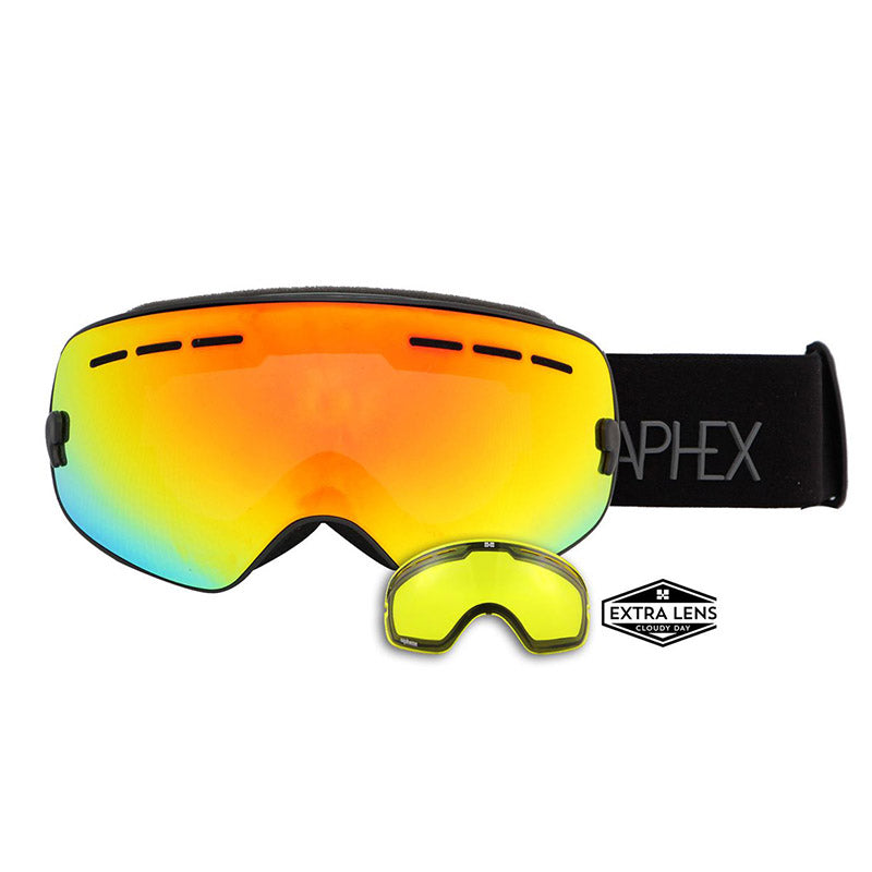 Krypton Junior Black - Revo Red - Ski and Snow Googles 